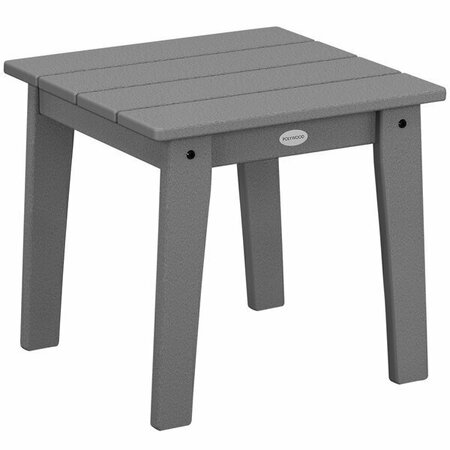 POLYWOOD Lakeside 18 1/4'' Slate Grey End Table 633CTL19GY